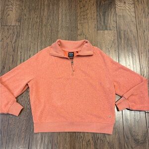 Women’s PRANA 1/4 Zip Pullover Cropped Sweatshirt Size Small